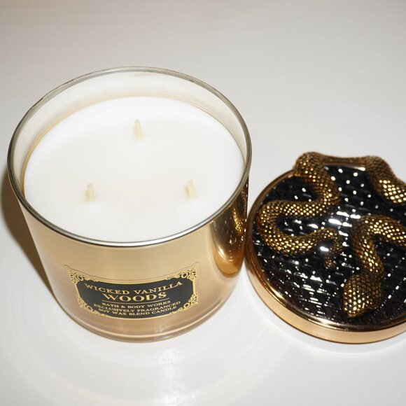 Bath & Body Works - Wicked Vanilla Woods 3-wick Candle - Picture 2 of 2
